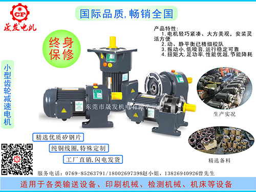 小型齒輪減速電機